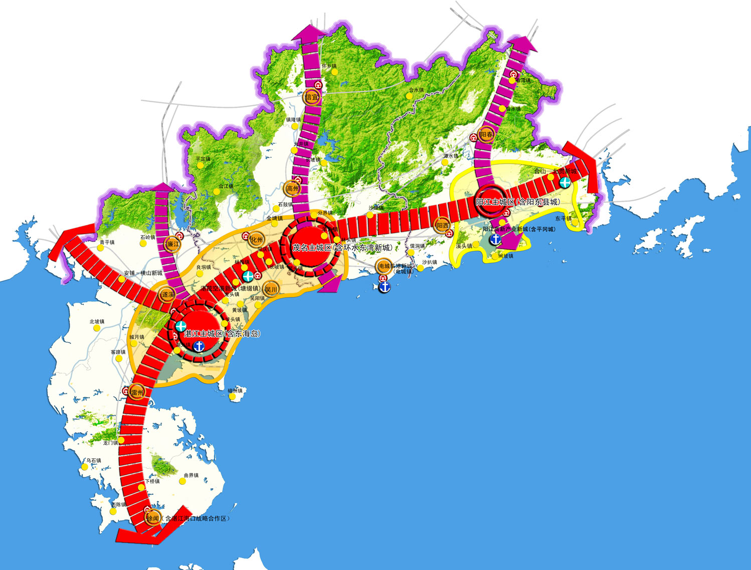 粤西城镇群协调发展规划(2011-2020)