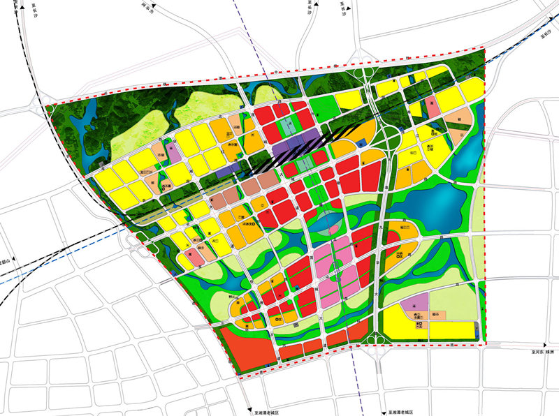 沪昆铁路客运专线湘潭北站周边地区控制性详细规划及城市设计