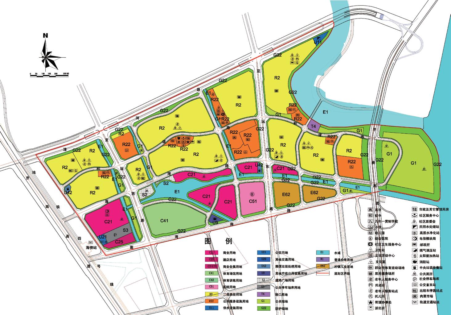 亚运城规划图高清图片